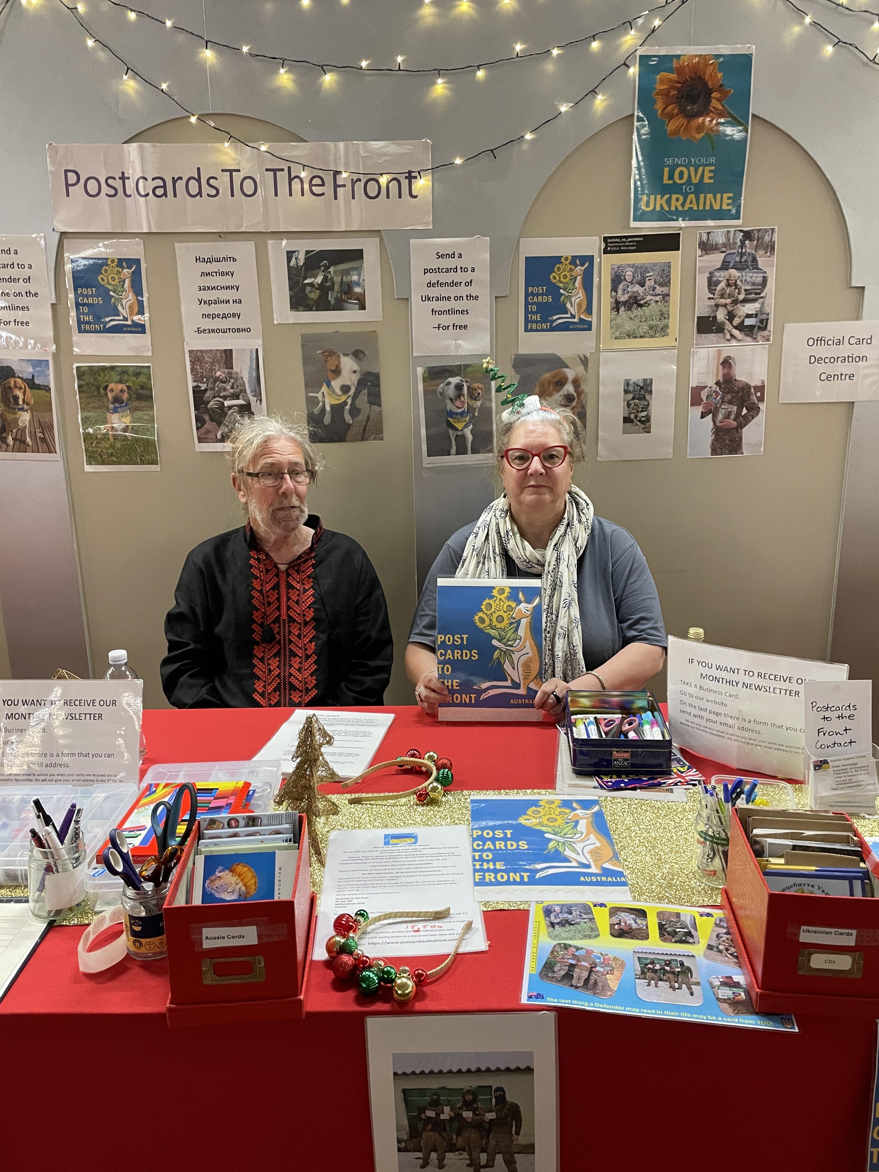 Collecting Cards at Lithuainian House on the 1st of December